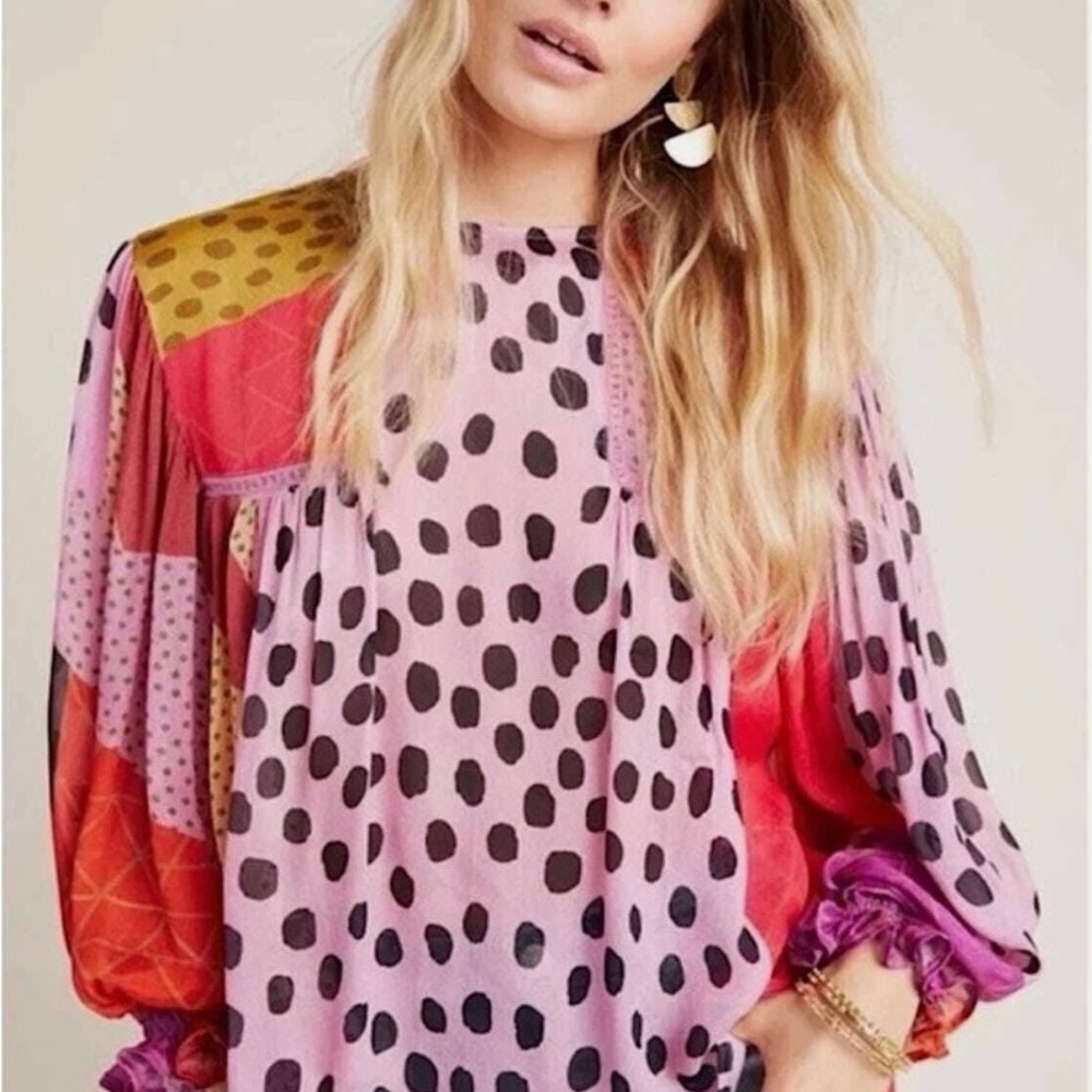 Bl^nk London X Anthropologie Miranda Peasant Blouse